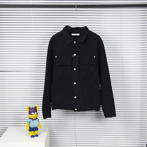 ジバンシイ デニム ジャケット スーパーコピー GIVENCHY 黒い春秋用メンズジャケット