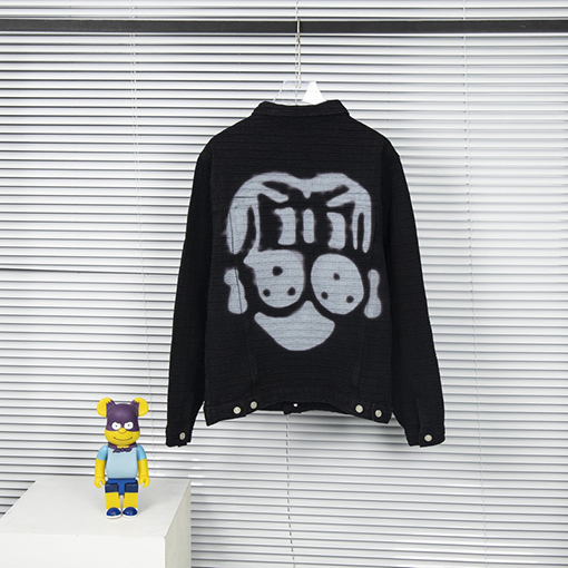 ジバンシイ デニム ジャケット スーパーコピー GIVENCHY 黒い春秋用メンズジャケット