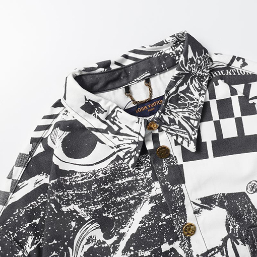 ヴィトンスーシャツ パーコピーLouis Vuitton パリコラージュデザイン