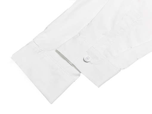 バレンシアガ デニムパッチワーク シャツ BALENCIAGA ロゴプリント