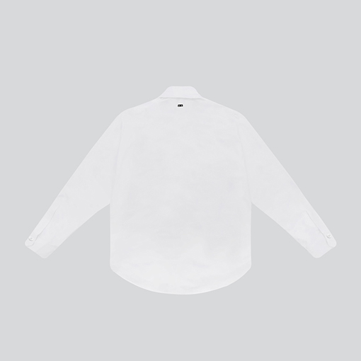バレンシアガ デニムパッチワーク シャツ BALENCIAGA ロゴプリント