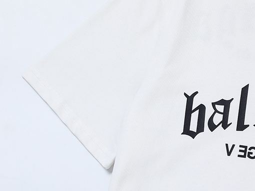 バレンシアガ 半袖Tシャツ  BALENCIAGA 前後文字プリントTシャツ