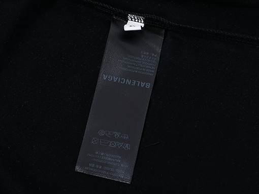 バレンシアガ 半袖Tシャツ  BALENCIAGA 前後文字プリントTシャツ