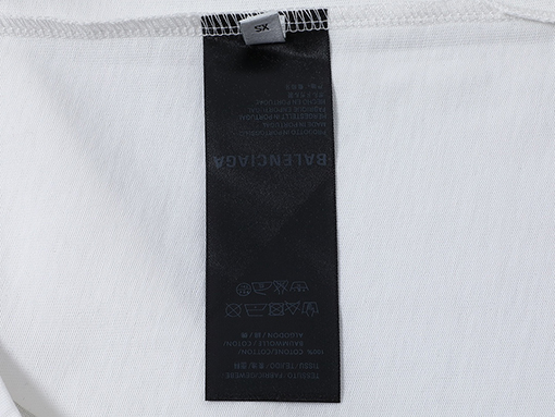 バレンシアガ 半袖Tシャツ  BALENCIAGA 前後文字プリントTシャツ