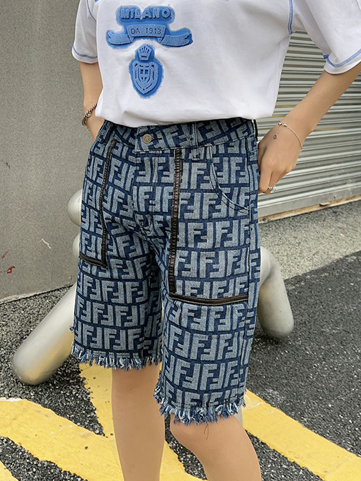 フェンディデニム パンツ スーパーコピー FFロゴ