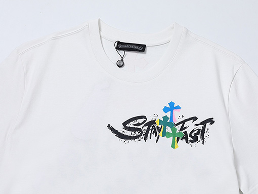 クロムハーツ  カラフルなクロスプリント柄の半袖Tシャツ  CHROME HEART