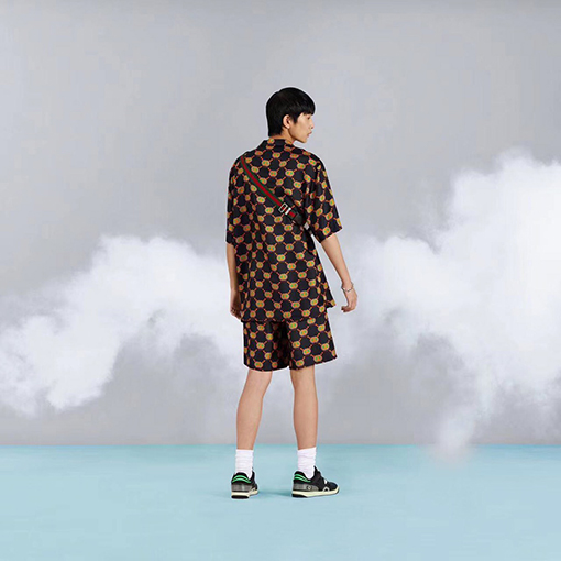 グッチ スウェット パンツ  タップリンス双Gプリントショートパンツ