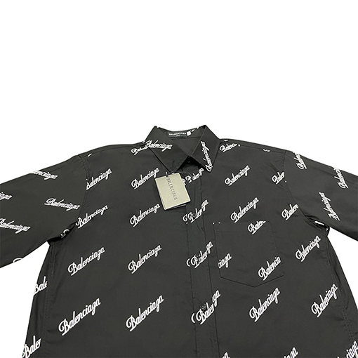 バレンシアガ シャツ スーパーコピー BALENCIAGA クラシックなフルプリントシャツ