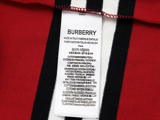 バーバリー 半袖Tシャツ  ロゴヴィンテージグラデーション印刷ショートスリーブTシャツ