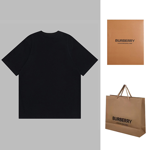バーバリー 半袖Tシャツ スーパーコピー TBロゴ刺繍入りの短袖Tシャツ