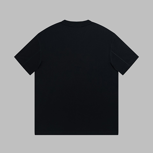 バーバリー 半袖Tシャツ コピー BBRロゴの起毛丸い文字の短袖Tシャツ