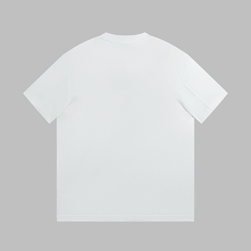 バーバリー 半袖Tシャツ コピー BBRロゴの起毛丸い文字の短袖Tシャツ