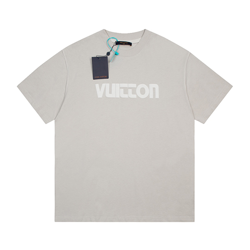 ヴィトン 半袖Tシャツ コピー 前後にロゴプリントされた手触りの良いTシャツ