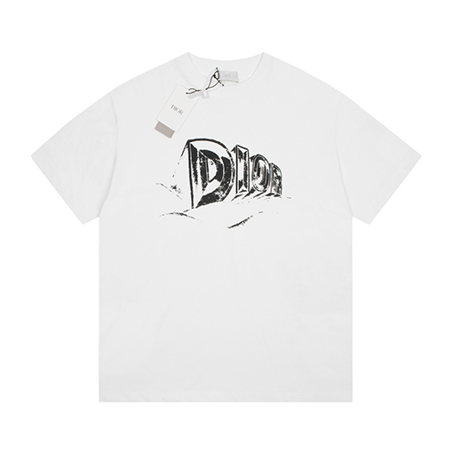 ディオール 半袖Tシャツ Fall23 TEARSシリーズ DIORロゴプリント Tシャツ