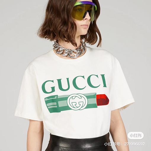グッチ半袖Tシャツ コピー GUCCIロゴプリント