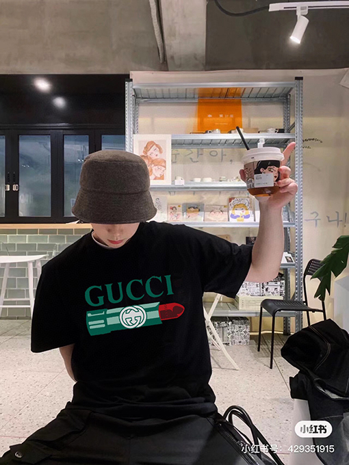 グッチ半袖Tシャツ コピー GUCCIロゴプリント
