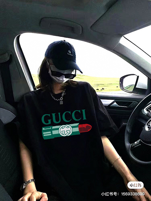 グッチ半袖Tシャツ コピー GUCCIロゴプリント