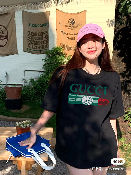 グッチ半袖Tシャツ コピー GUCCIロゴプリント