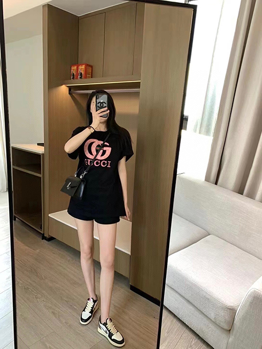 グッチ半袖Tシャツ コピー ダブルGロゴ