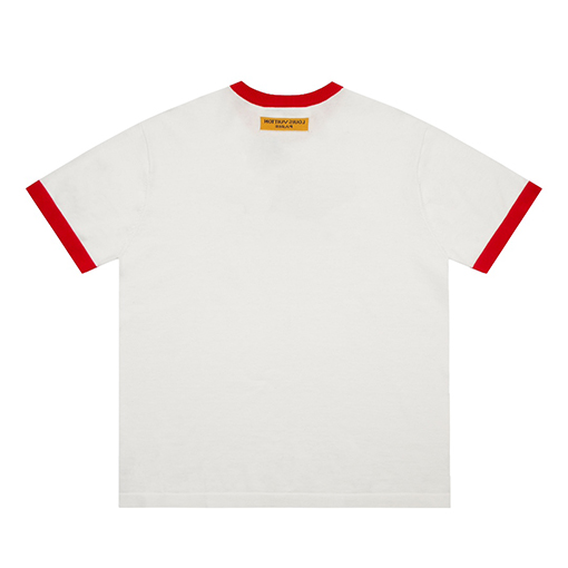 ルイヴィトン 半袖Tシャツスーパーコピー LVロゴプリント