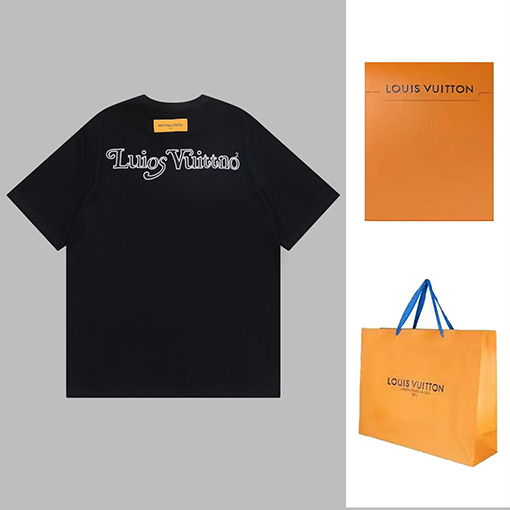 ルイヴィトン 半袖Tシャツスーパーコピー  刺繍入り半袖Tシャツ - 柔らかくて快適なファッション