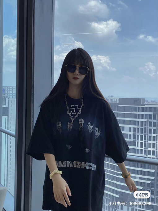 バレンシアガ 半袖Tシャツコピープリント半袖Tシャツメンズファッション通販
