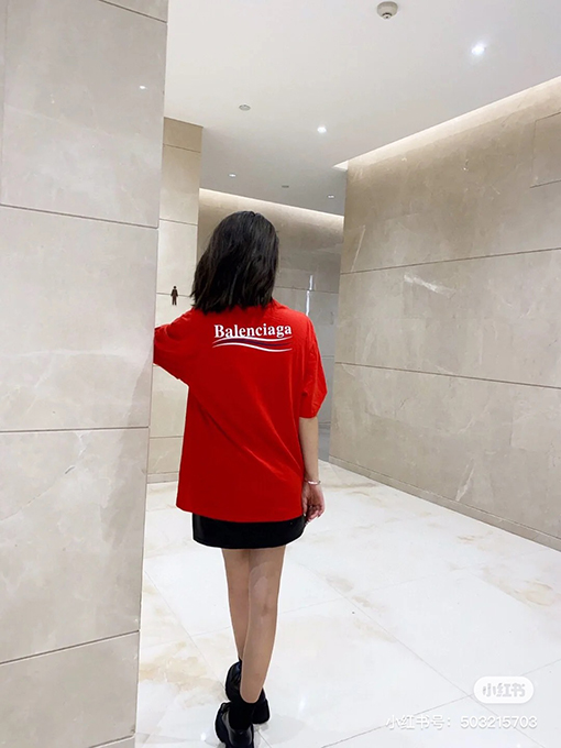 バレンシアガ 半袖Tシャツコピー BALENCIAGA コーラプリントTシャツ