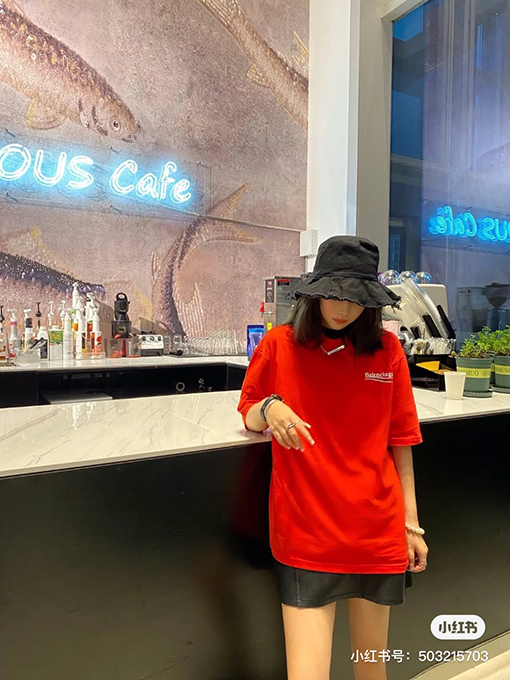 バレンシアガ 半袖Tシャツコピー BALENCIAGA コーラプリントTシャツ