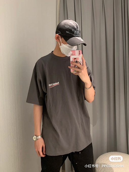 バレンシアガ 半袖Tシャツコピー BALENCIAGA コーラプリントTシャツ