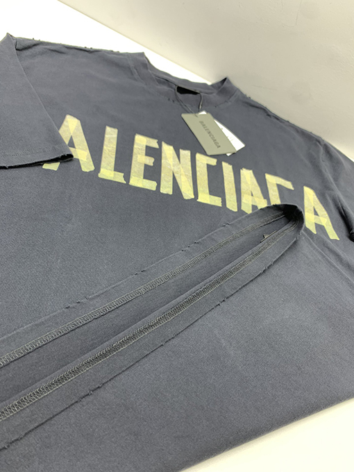 バレンシアガ 半袖Tシャツコピープリント半袖Tシャツ メンズファッション通販