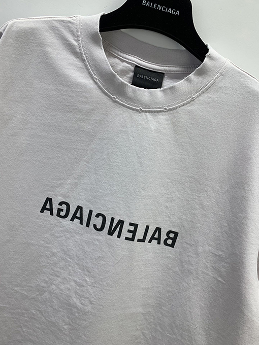 バレンシアガ 半袖Tシャツ プリント半袖Tシャツメンズファッション通販