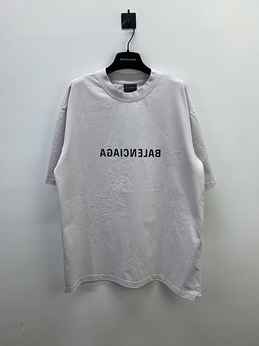 バレンシアガ 半袖Tシャツ プリント半袖Tシャツメンズファッション通販
