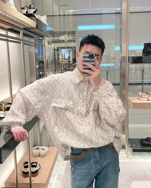フェンディ シャツ FENDI リラックス感満載のFF柄シャツ