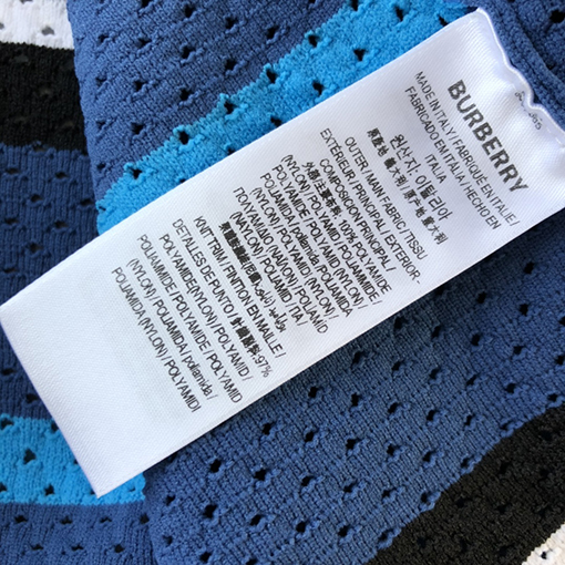 バーバリー  半袖Tシャツ スーパーコピー   BURBERRY ネット編み運動服セットの網目短袖Tシャツ