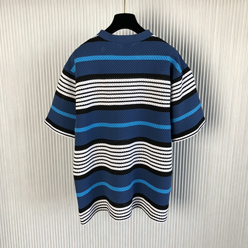 バーバリー 半袖Tシャツ スーパーコピー BURBERRY ネット編み運動服セットの網目短袖Tシャツ
