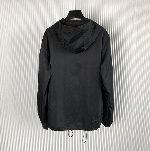 プラダ x アディダス ジャケット コラボレーションストライプフード付きジャケット