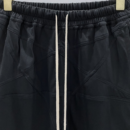 リックオウエンス スウェットパンツ  Rick Owens 五つ星カットパッチワーク ゴム紐付きルーズショートパン