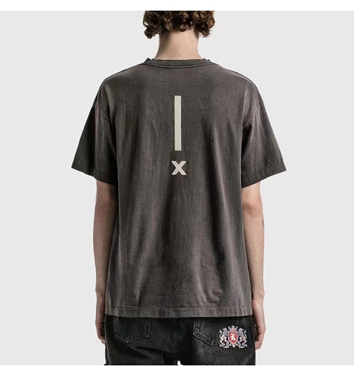 セント マイケル 半袖Tシャツ スーパーコピー   ヴィンテージ風ダイスプリントショートスリーブTシャツ