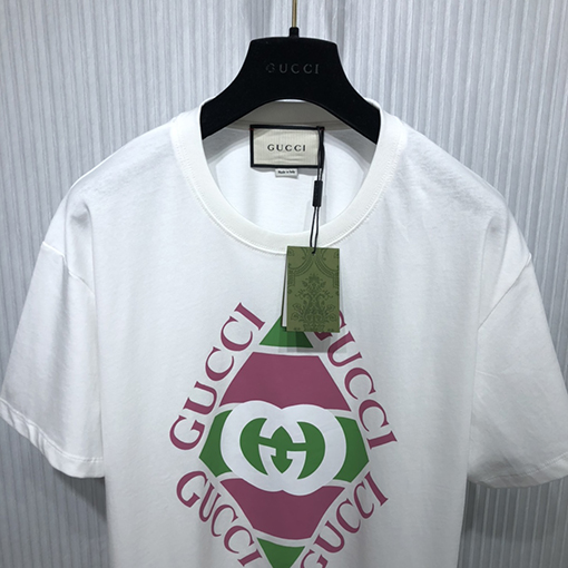 グッチ 半袖Tシャツ  コピー プリント半袖Tシャツメンズファッション通販