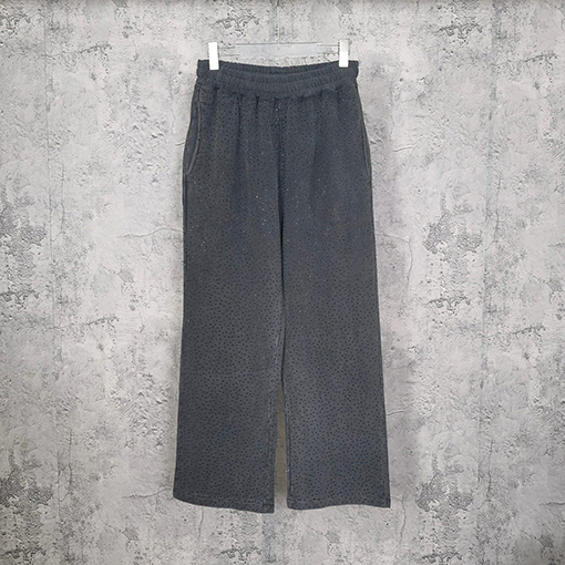 アディダス x バレンシアガ コラボ✦ OVERSIZE クライン水晶ビジュー スウェットパンツ
