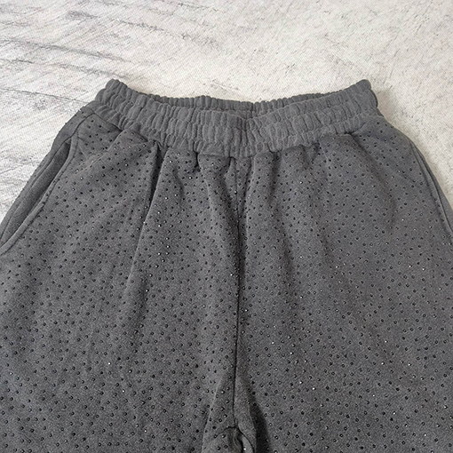 アディダス x バレンシアガ コラボ✦ OVERSIZE クライン水晶ビジュー スウェットパンツ
