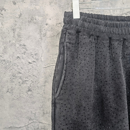 アディダス x バレンシアガ コラボ✦ OVERSIZE クライン水晶ビジュー スウェットパンツ