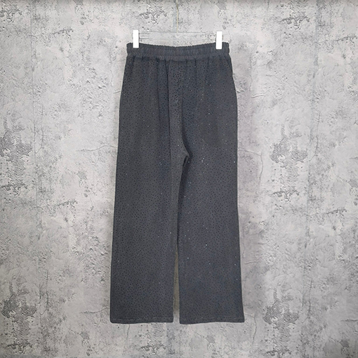 アディダス x バレンシアガ コラボ✦ OVERSIZE クライン水晶ビジュー スウェットパンツ