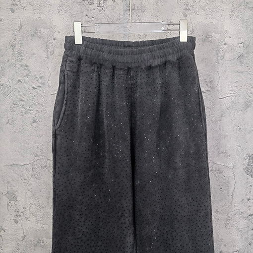 アディダス x バレンシアガ コラボ✦ OVERSIZE クライン水晶ビジュー スウェットパンツ