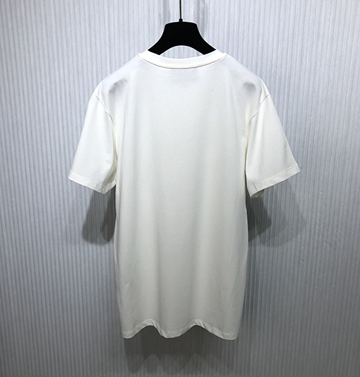 グッチ「Tape Me」プリントのビーズ刺繍半袖Tシャツ