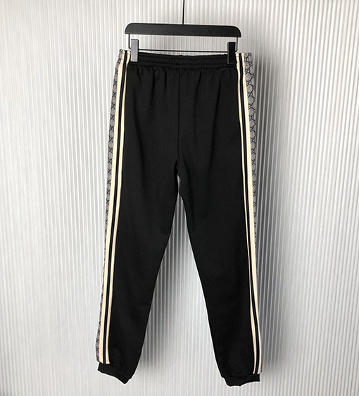 グッチ スウェットパンツ GU蛇柄織りテープ付きセットアップカジュアルパンツ