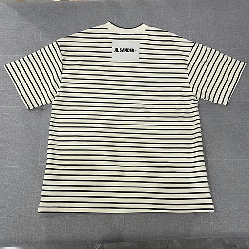 ジルサンダー 短袖Tシャツ スーパーコピー JIL SANDERストライプ短袖Tシャツ