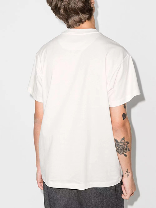 ジルサンダー 短袖Tシャツ コピー JIL SANDER シンプルでスタイリッシュなロゴ刺繍入りTシャツ