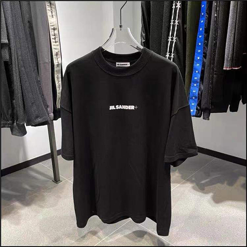 ジルサンダー 短袖Tシャツ JIL SANDERミニマルなロゴプリントTシャツ