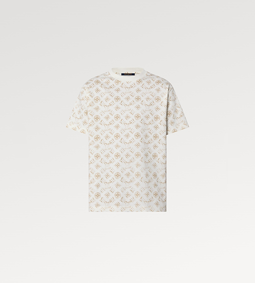 ルイヴィトン 半袖Tシャツ スーパーコピー Louis Vuitton 夏のトレンド!モノグラムサンド柄Tシャツ